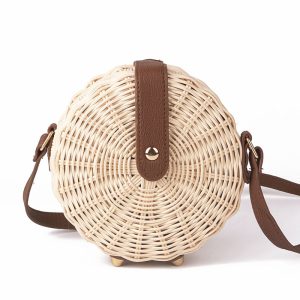 Bohemian Bali Rattan Beach Straw Bag